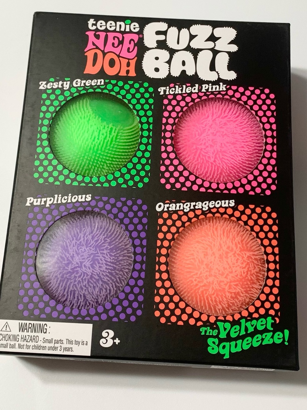 NEEDOH Teenie Fuzz Ball 4 Pack Squishies NEE DOH NEW SEALED